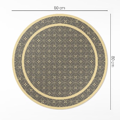 Tapis vinyle Motif à la mode avec des cercles élégants