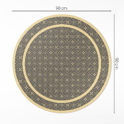 Tapis vinyle Motif à la mode avec des cercles élégants