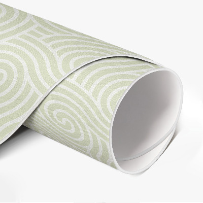 Tapis rond en vinyle Ornement en spirale abstrait de style art déco