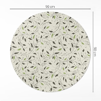 Tapis vinyle Petites feuilles de vignes subtiles