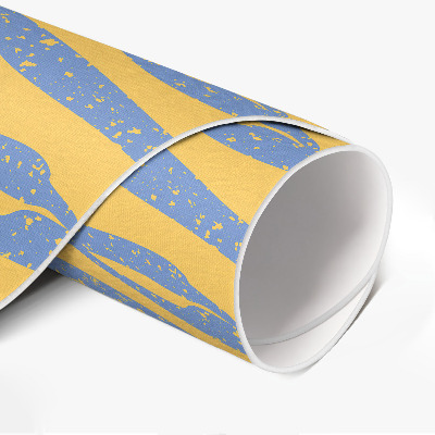 Tapis rond en vinyle Motif rétro de vagues abstraites