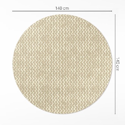 Tapis rond en vinyle Motifs irréguliers style bohème