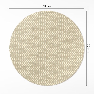 Tapis rond en vinyle Motifs irréguliers style bohème