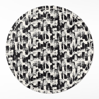 Tapis vinyle Abstraction monochrome de taches de peinture