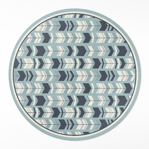 Tapis rond en vinyle Motif indien de flèches bohèmes