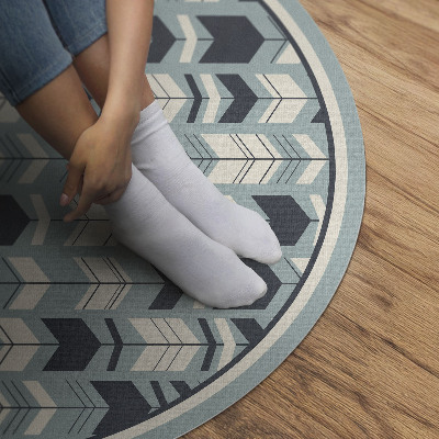 Tapis rond en vinyle Motif indien de flèches bohèmes