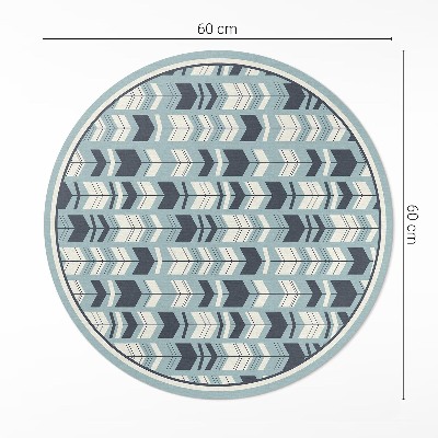 Tapis rond en vinyle Motif indien de flèches bohèmes
