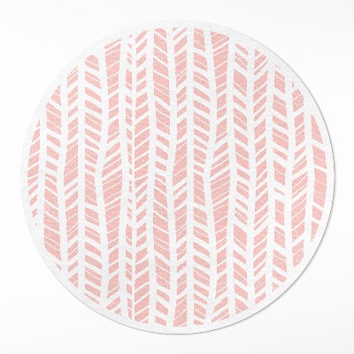 Tapis rond en vinyle Motif indien pastel bohème