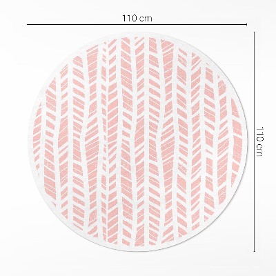 Tapis rond en vinyle Motif indien pastel bohème