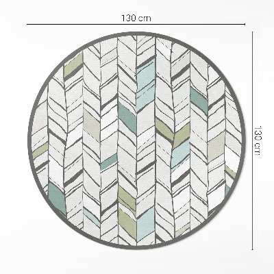 Tapis vinyle Illustration abstraite à chevrons de style amérindien
