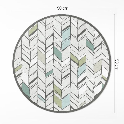 Tapis vinyle Illustration abstraite à chevrons de style amérindien