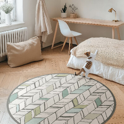 Tapis vinyle Illustration abstraite à chevrons de style amérindien