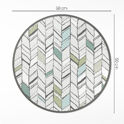 Tapis vinyle Illustration abstraite à chevrons de style amérindien