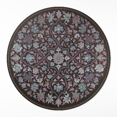 Tapis vinyle Composition florale brodée