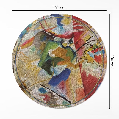 Tapis vinyle Le Centre Vert de Vassily Kandinsky