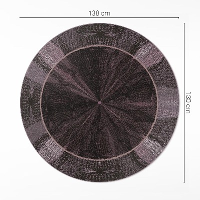 Tapis rond en vinyle Imitation de tissu abstrait