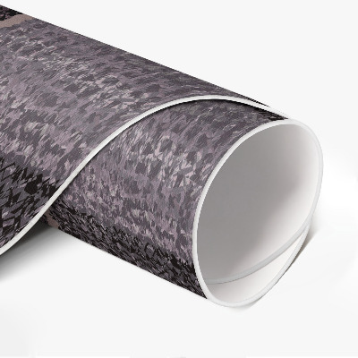 Tapis rond en vinyle Imitation de tissu abstrait