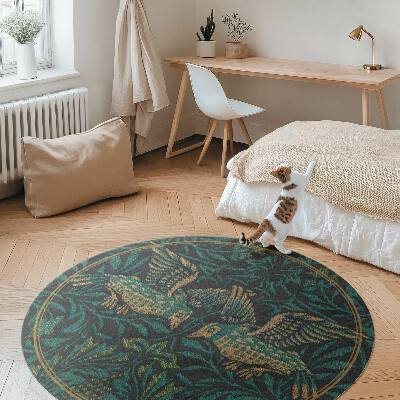 Tapis rond en vinyle Oiseaux de William Morris