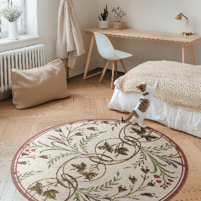 Tapis vinyle Motif végétal décoratif