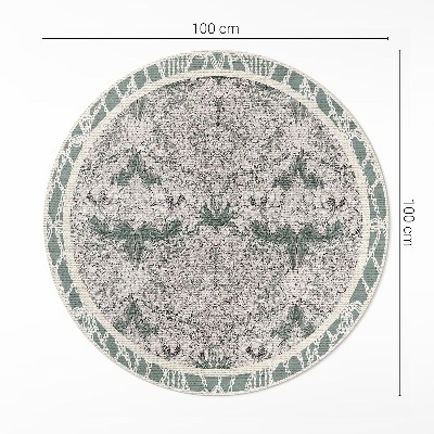 Tapis rond en vinyle Fleur de chèvrefeuille par William Morris