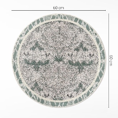 Tapis rond en vinyle Fleur de chèvrefeuille par William Morris
