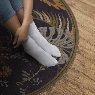 Tapis vinyle Perroquets et feuilles de Monstera