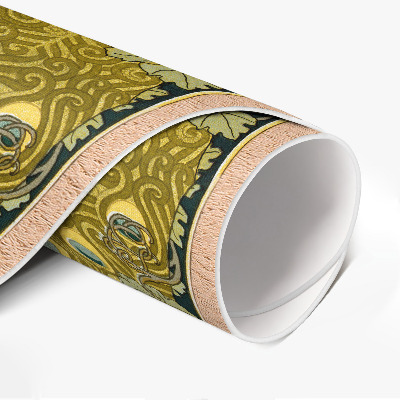 Tapis vinyle Paons jaunes dans les raisins