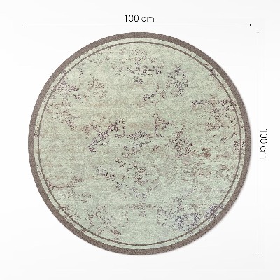 Tapis vinyle Motifs végétaux délavés