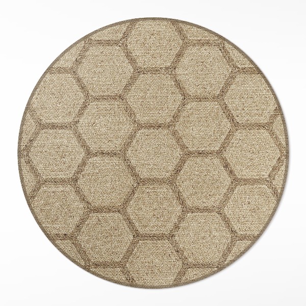 Tapis vinyle Tissu imitation hexagonal