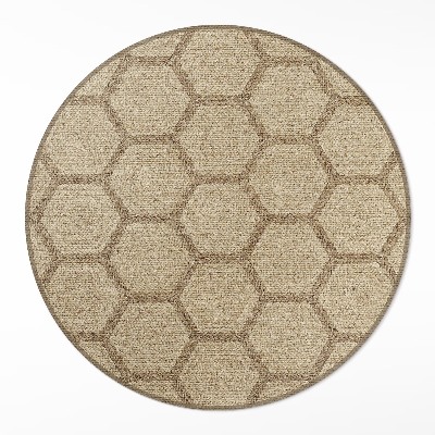 Tapis vinyle Tissu imitation hexagonal
