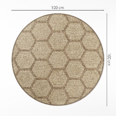 Tapis vinyle Tissu imitation hexagonal