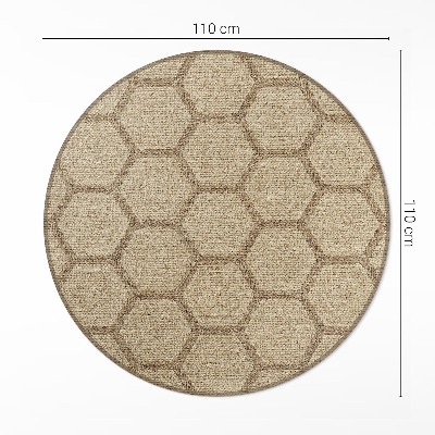 Tapis vinyle Tissu imitation hexagonal