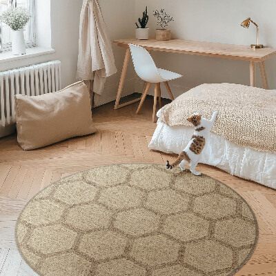 Tapis vinyle Tissu imitation hexagonal