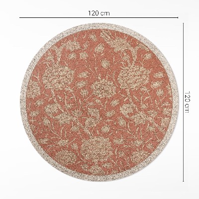 Tapis vinyle Fleurs vintage brodées