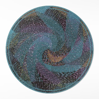 Tapis rond en vinyle Composition abstraite de spots