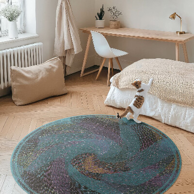 Tapis rond en vinyle Composition abstraite de spots