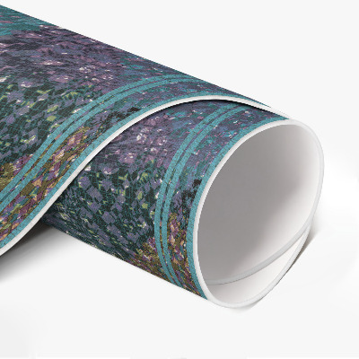 Tapis rond en vinyle Composition abstraite de spots