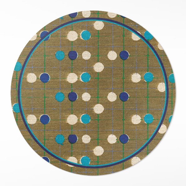 Tapis vinyle Points colorés sur tissu