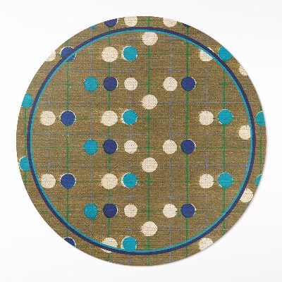 Tapis vinyle Points colorés sur tissu