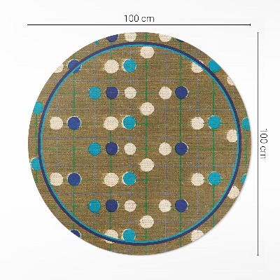 Tapis vinyle Points colorés sur tissu