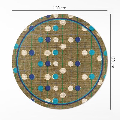 Tapis vinyle Points colorés sur tissu