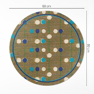 Tapis vinyle Points colorés sur tissu