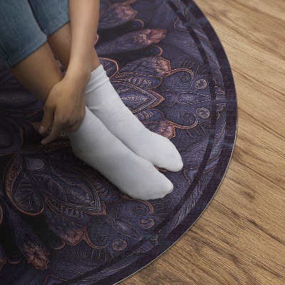 Tapis vinyle Motif décoratif oriental à motif végétal