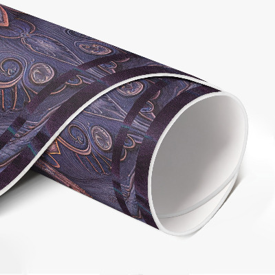 Tapis vinyle Motif décoratif oriental à motif végétal