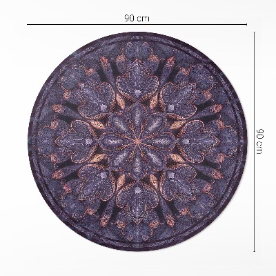 Tapis vinyle Motif décoratif oriental à motif végétal