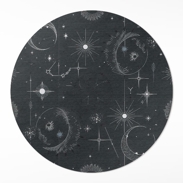 Tapis vinyle Astrologie spatiale, constellations, lunes
