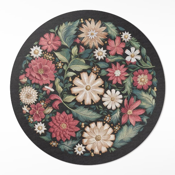 Tapis vinyle Fleurs sauvages pastel, plantes délicates