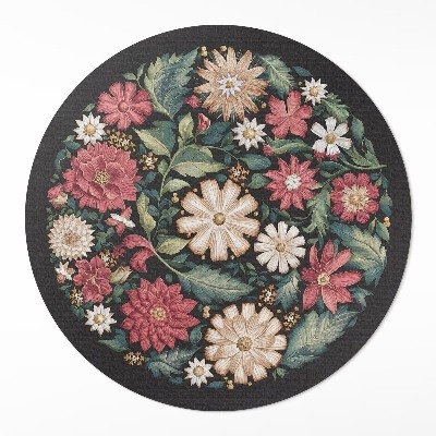 Tapis vinyle Fleurs sauvages pastel, plantes délicates