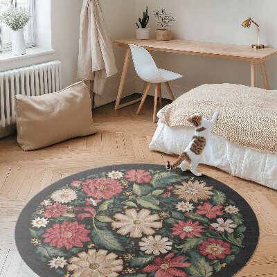 Tapis vinyle Fleurs sauvages pastel, plantes délicates