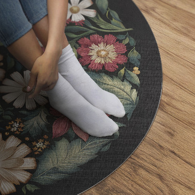 Tapis vinyle Fleurs sauvages pastel, plantes délicates